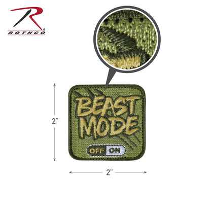 Rothco Beast Mode Patch with Hook Back – Tactical Morale Badge for Gear