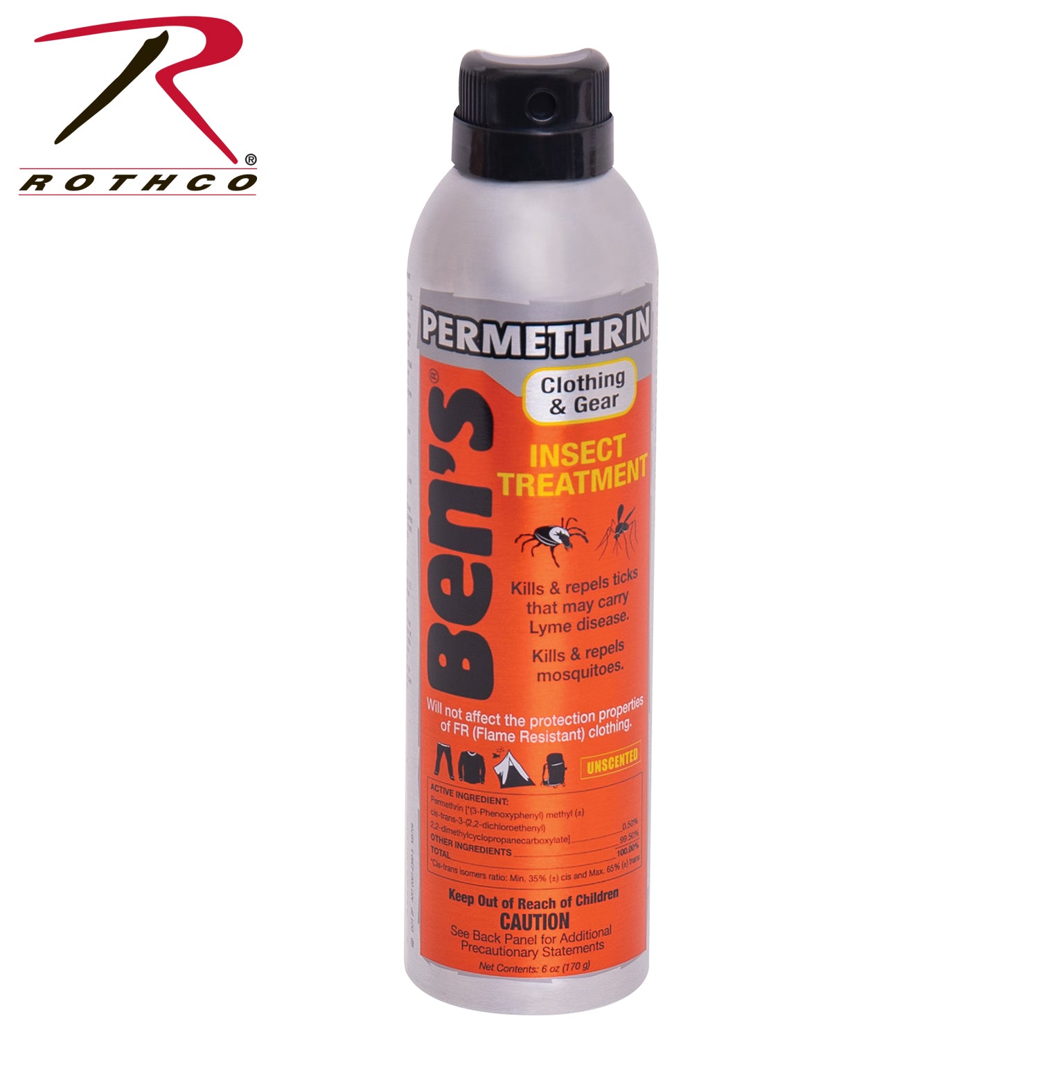 Ben's Clothing and Gear Continuous Insect Repellent 6oz – Long-Lasting Fabric Spray for Outdoor Activities