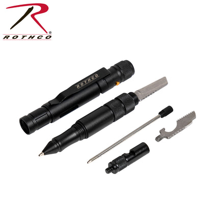 Rothco Tactical Pen and Flashlight – Multi-Function Emergency Tool with Built-in Light, Blades, and Glass Breaker