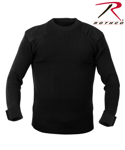 Rothco Acrylic Commando Sweater Black Size XS - Durable and Comfortable Military-Style Pullover