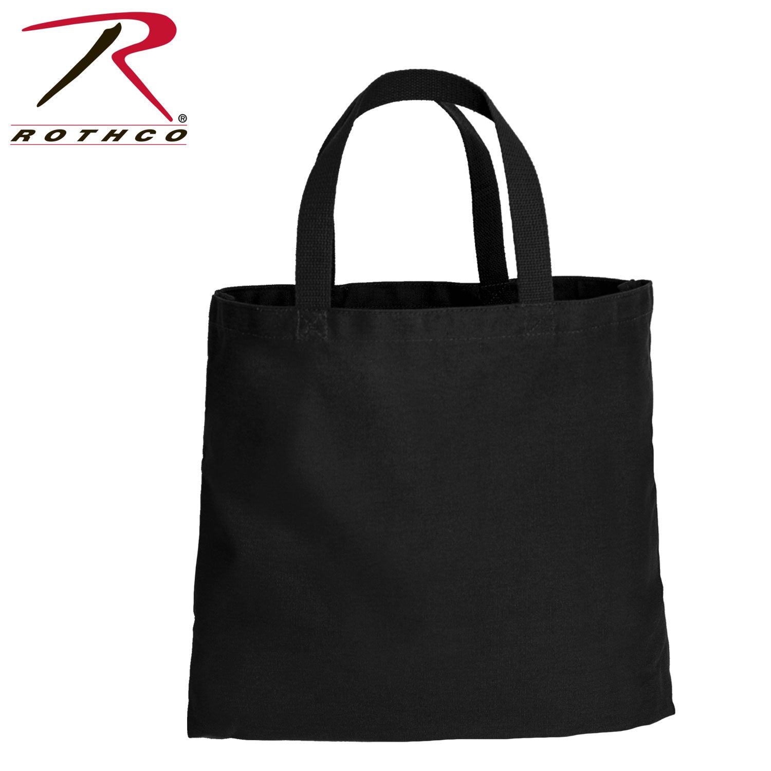 Rothco Canvas Camo and Solid Tote Bag in Black – Versatile Carry-All for Everyday Use