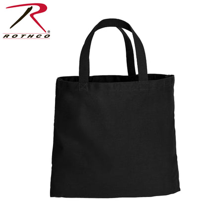 Rothco Canvas Camo and Solid Tote Bag in Black – Versatile Carry-All for Everyday Use