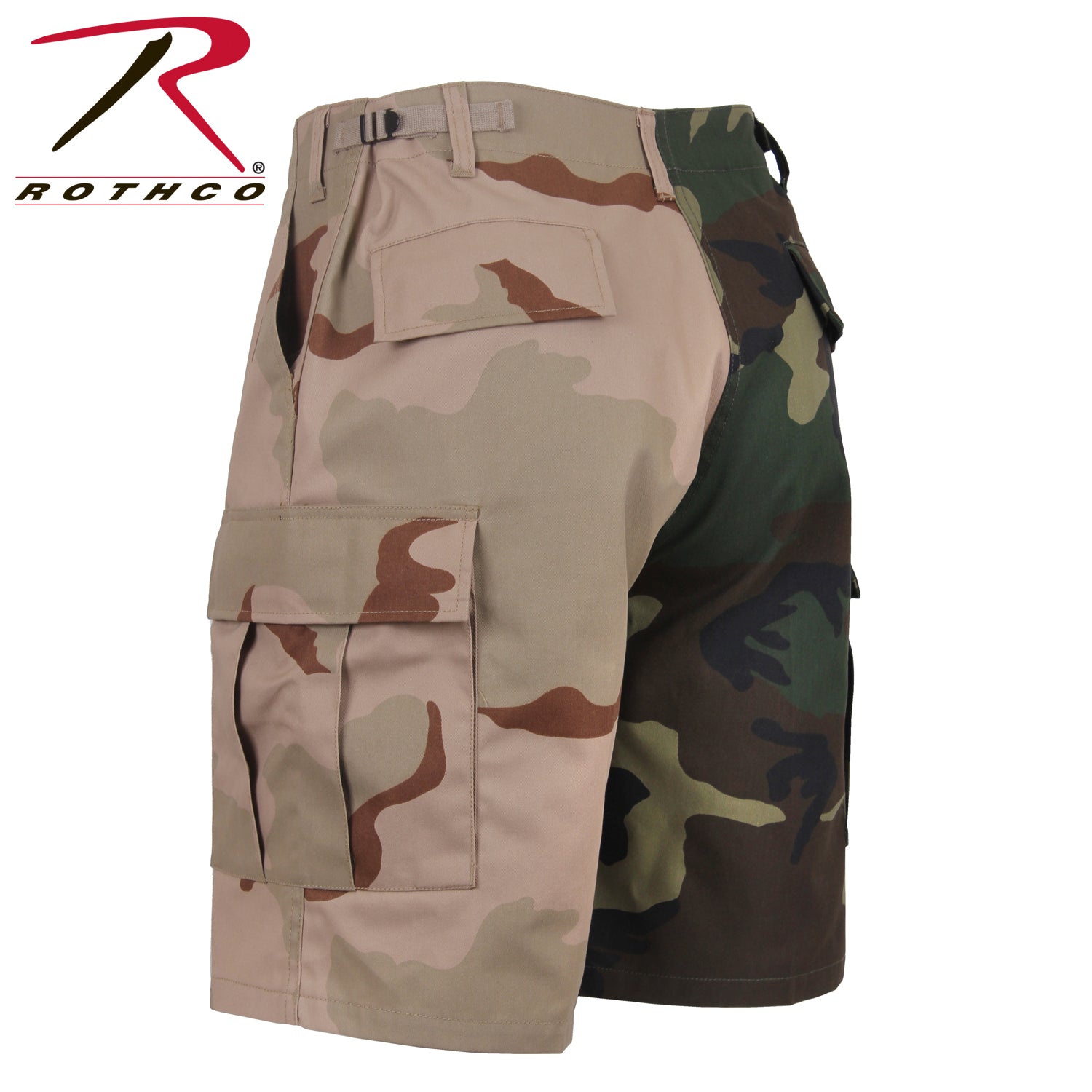 Rothco Two-Tone Camo BDU Shorts Size XS - Woodland / Tri-Color Camo