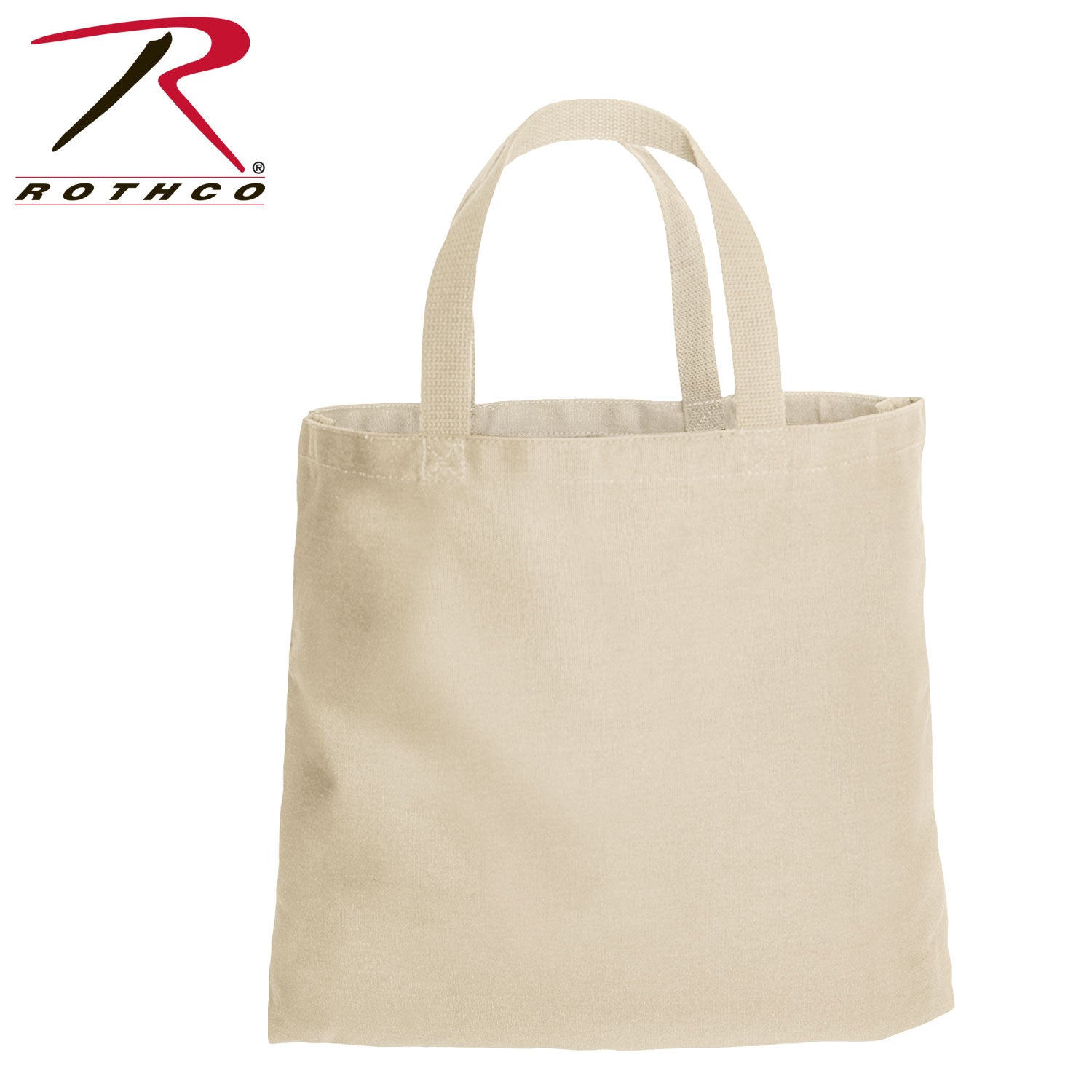 Rothco Canvas Camo and Solid Tote Bag - Natural
