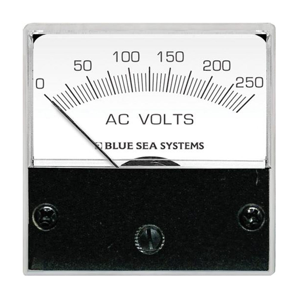Blue Sea Systems 8245 AC Micro Voltmeter – 2-Inch Face, 0-250 Volts AC