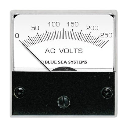 Blue Sea Systems 8245 AC Micro Voltmeter – 2-Inch Face, 0-250 Volts AC