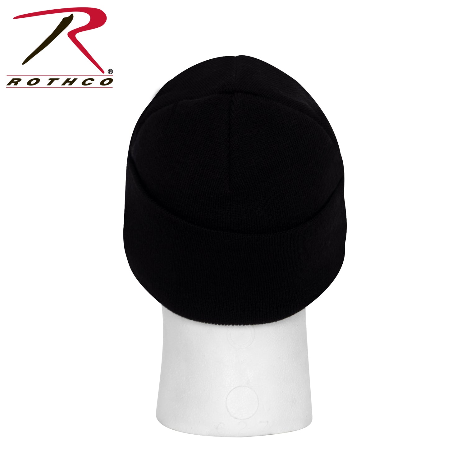 Rothco USMC Eagle, Globe and Anchor / US Flag Deluxe Knit Watch Cap Black - Military-Style Winter Beanie