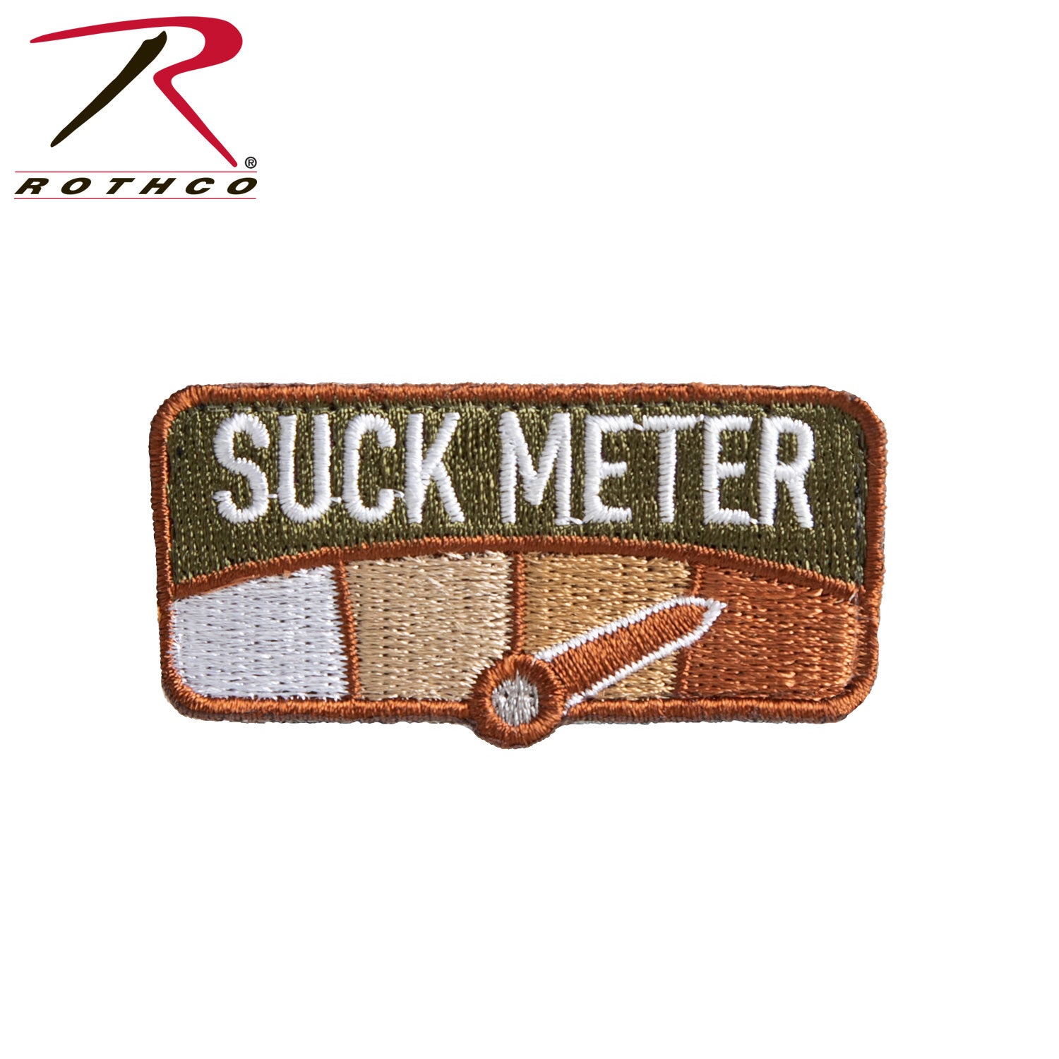 Rothco Suck Meter Morale Patch - 2.5 x 1.25 inches, Multicam