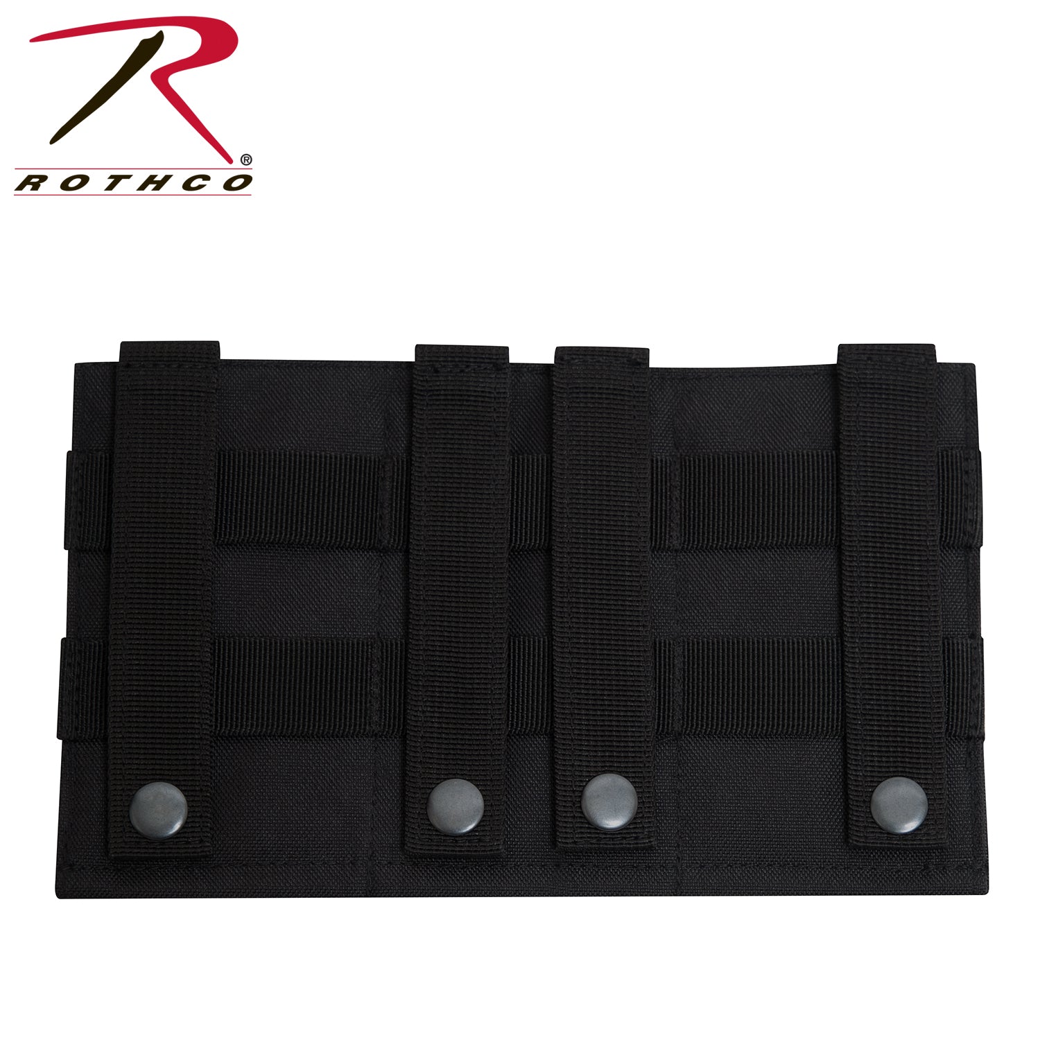 Rothco Lightweight 3 Mag Elastic Retention Pouch Black – Tactical Magazine Holder for M-16 and AK-47