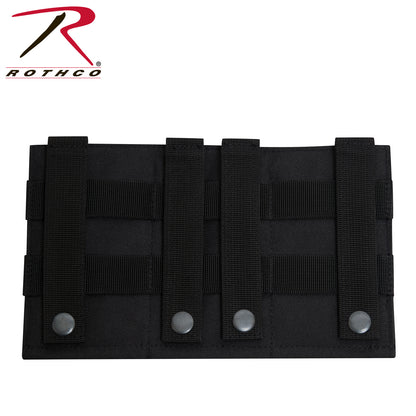 Rothco Lightweight 3 Mag Elastic Retention Pouch Black – Tactical Magazine Holder for M-16 and AK-47