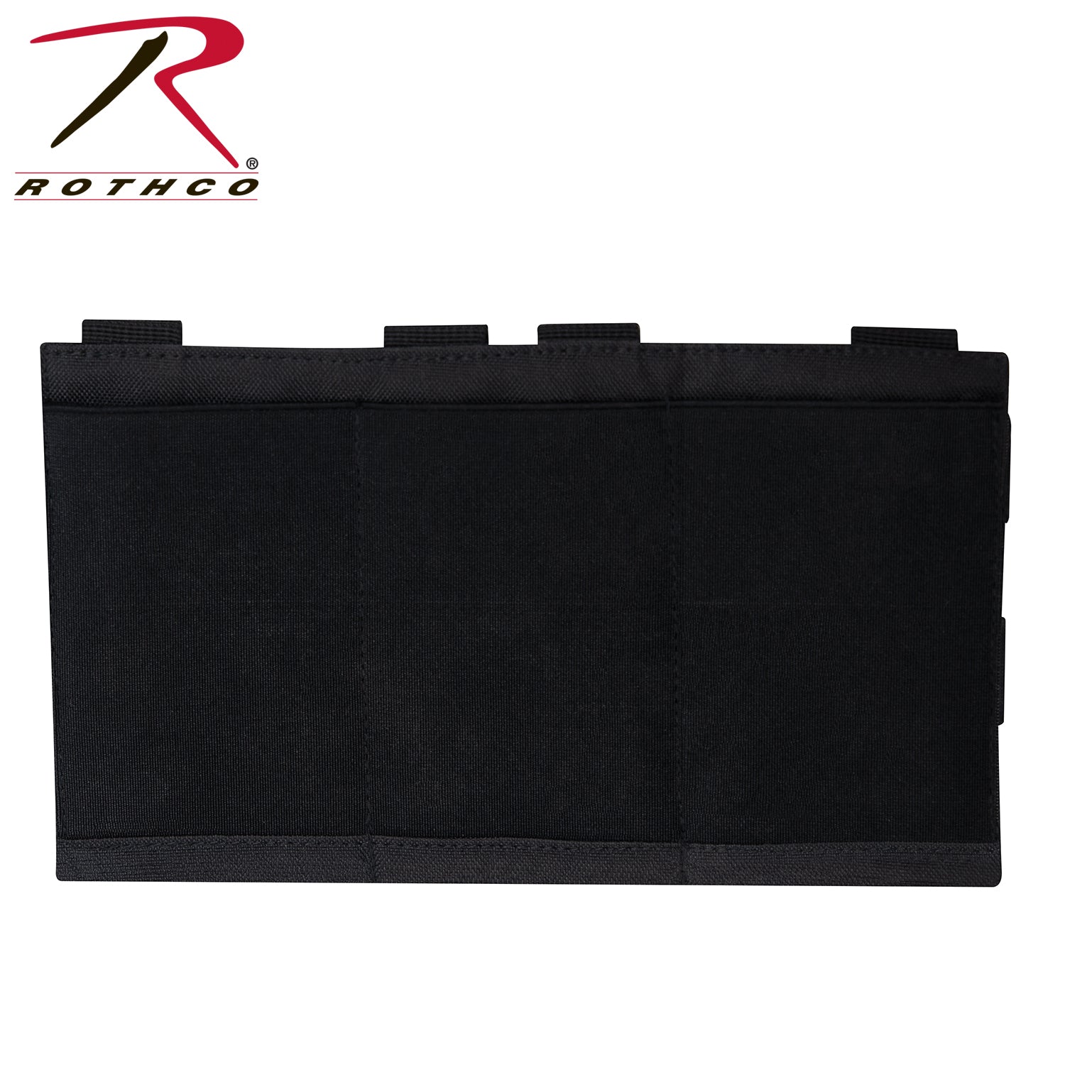 Rothco Lightweight 3 Mag Elastic Retention Pouch Black – Tactical Magazine Holder for M-16 and AK-47