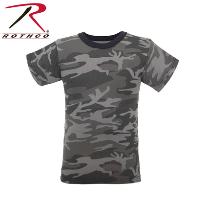 Rothco Kids Camo T-Shirt Black Camo Size XS – Durable and Comfortable Outdoor Apparel for Young Explorers