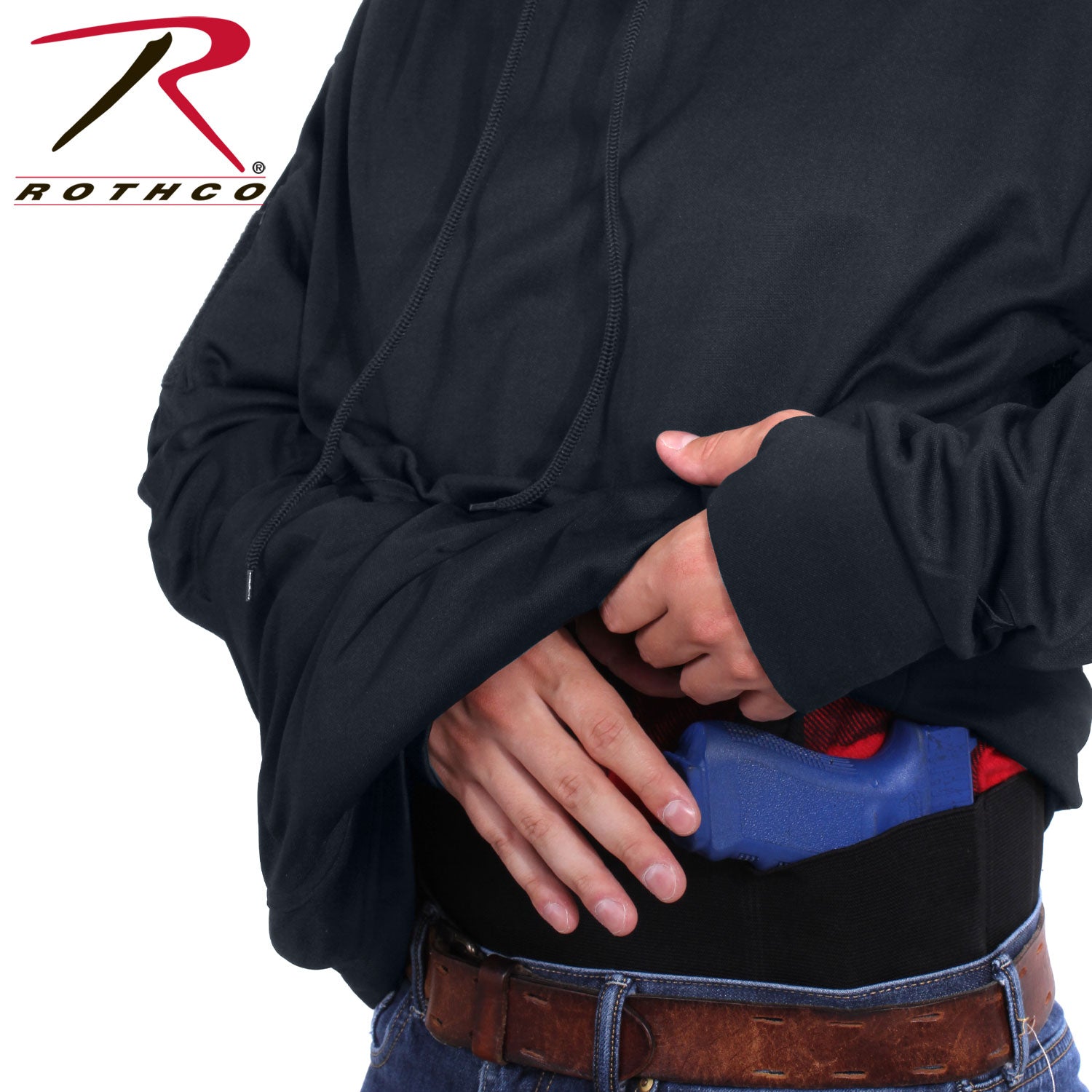 Rothco Concealed Carry Hoodie in Midnight Navy Blue Size M