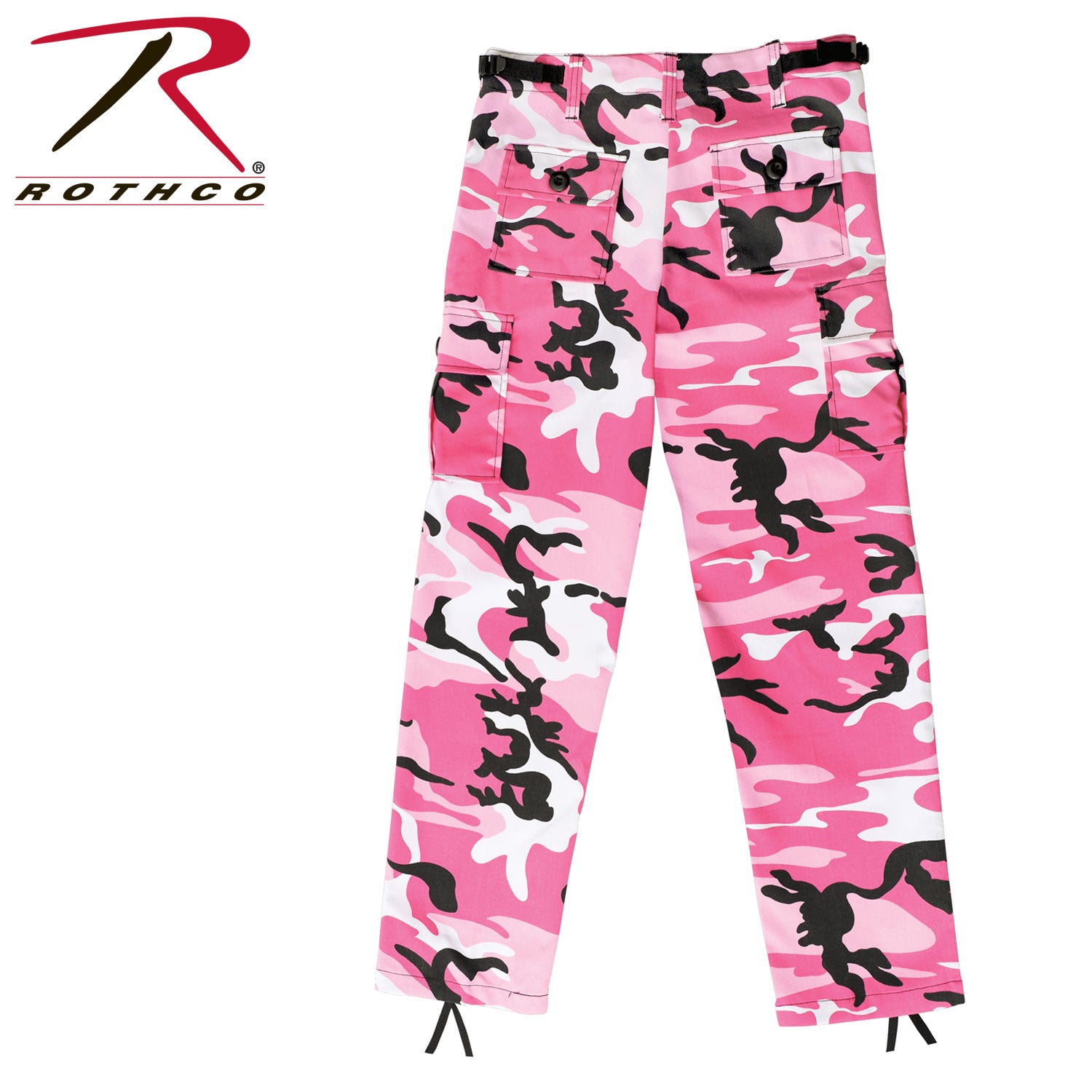 Rothco Kids Cargo Pants Pink Camo Size M – Durable & Comfortable Outdoor Wear for Kids