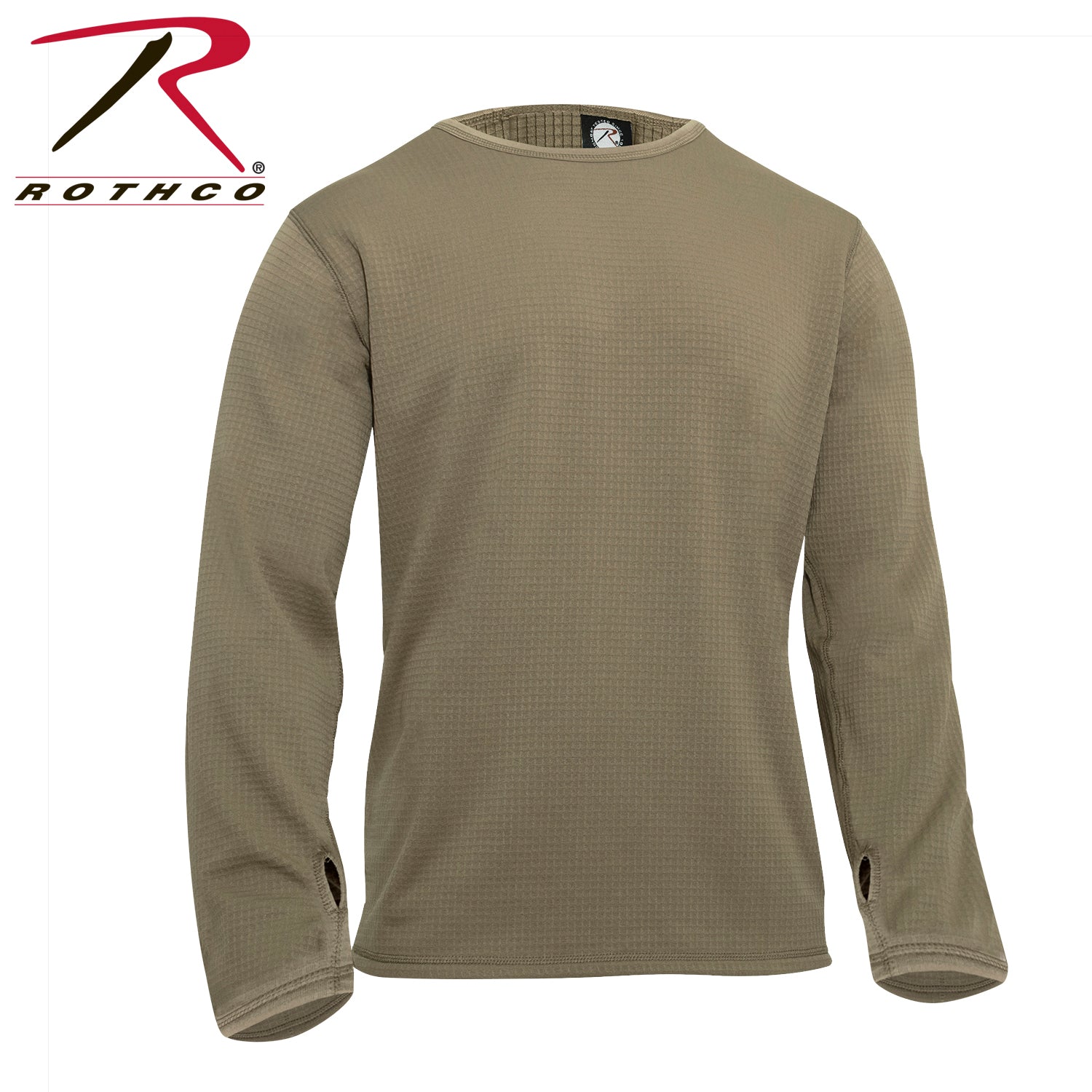 Rothco ECWCS Gen III Level II Underwear Crew Top in Coyote Brown, Size Small