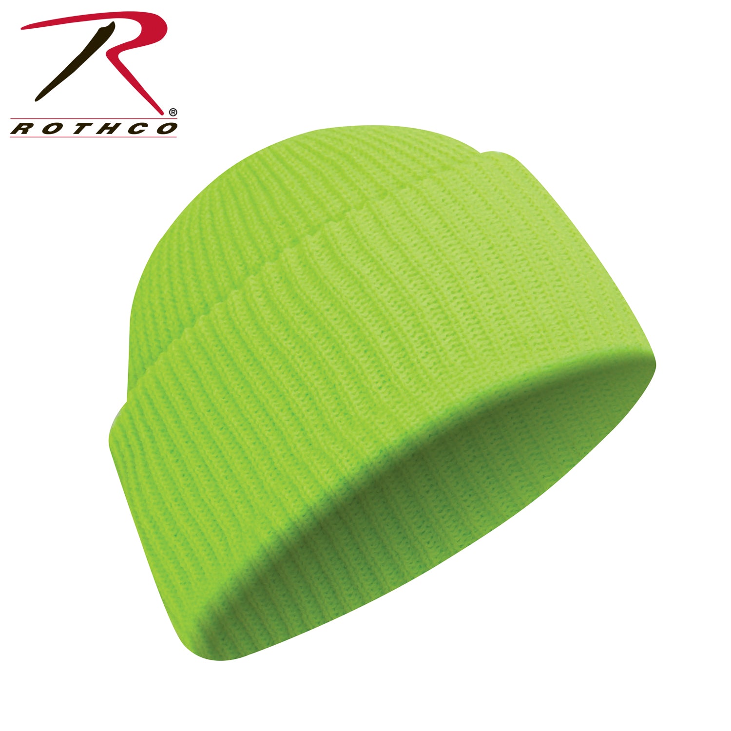 Rothco Acrylic Watch Cap in Safety Green – Warm Winter Headwear for Outdoor Activities