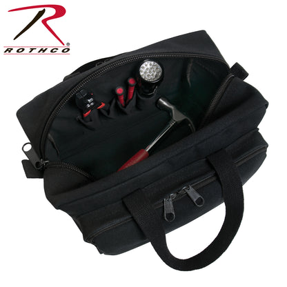 Rothco G.I. Type Zipper Pocket Mechanics Tool Bag with Military Stencil in Black