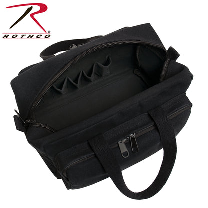 Rothco G.I. Type Zipper Pocket Mechanics Tool Bag with Military Stencil in Black