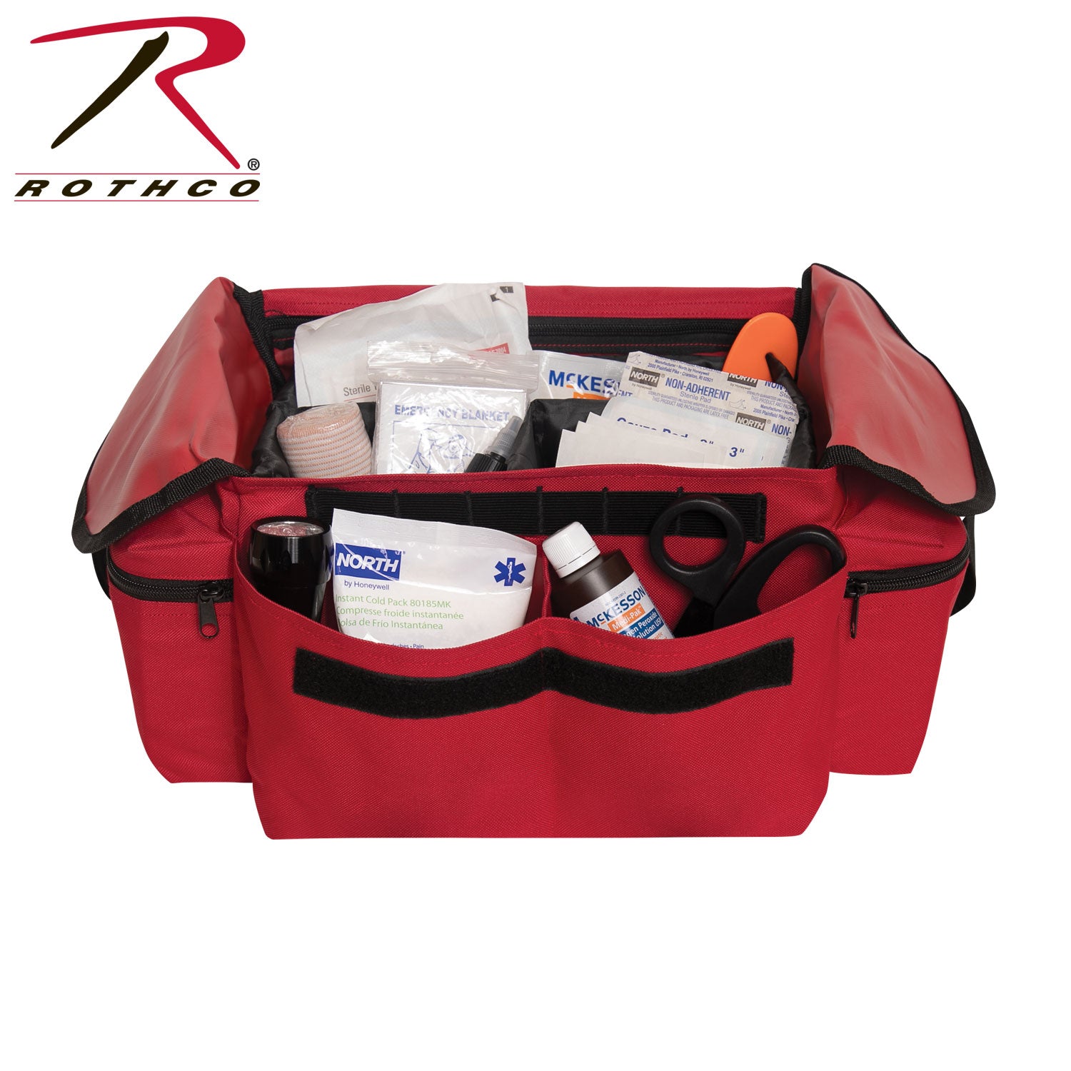 Rothco Medical Rescue Response Bag in Red – Versatile Emergency Medical Equipment Organizer