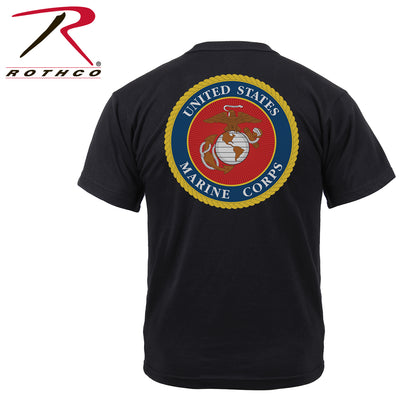 Rothco Veteran T-Shirt - Marines, Navy & Air Force, Black, Size M