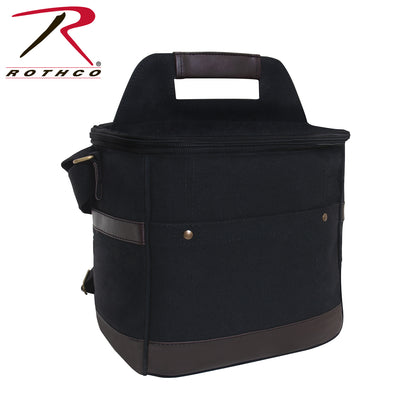 Rothco Canvas Insulated Cooler Bag Black, Part Number 2609