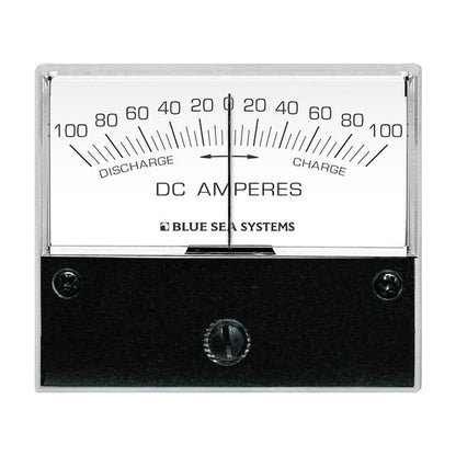Blue Sea Systems 8253 DC Zero Center Analog Ammeter – 2-3/4 inch Face, 100-0-100 Amperes DC