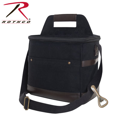 Rothco Canvas Insulated Cooler Bag Black, Part Number 2609
