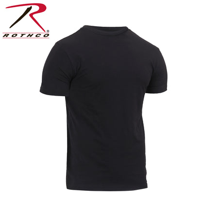 Rothco Athletic Fit Solid Color T-Shirt in Black, Size Large