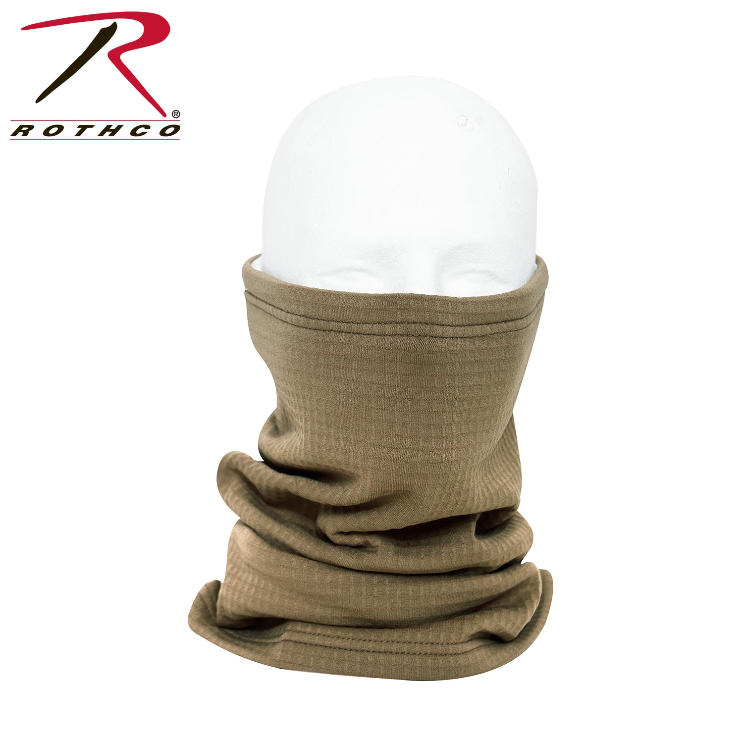 Rothco Grid Fleece Neck Gaiter Gen III Level 2 in Coyote Brown