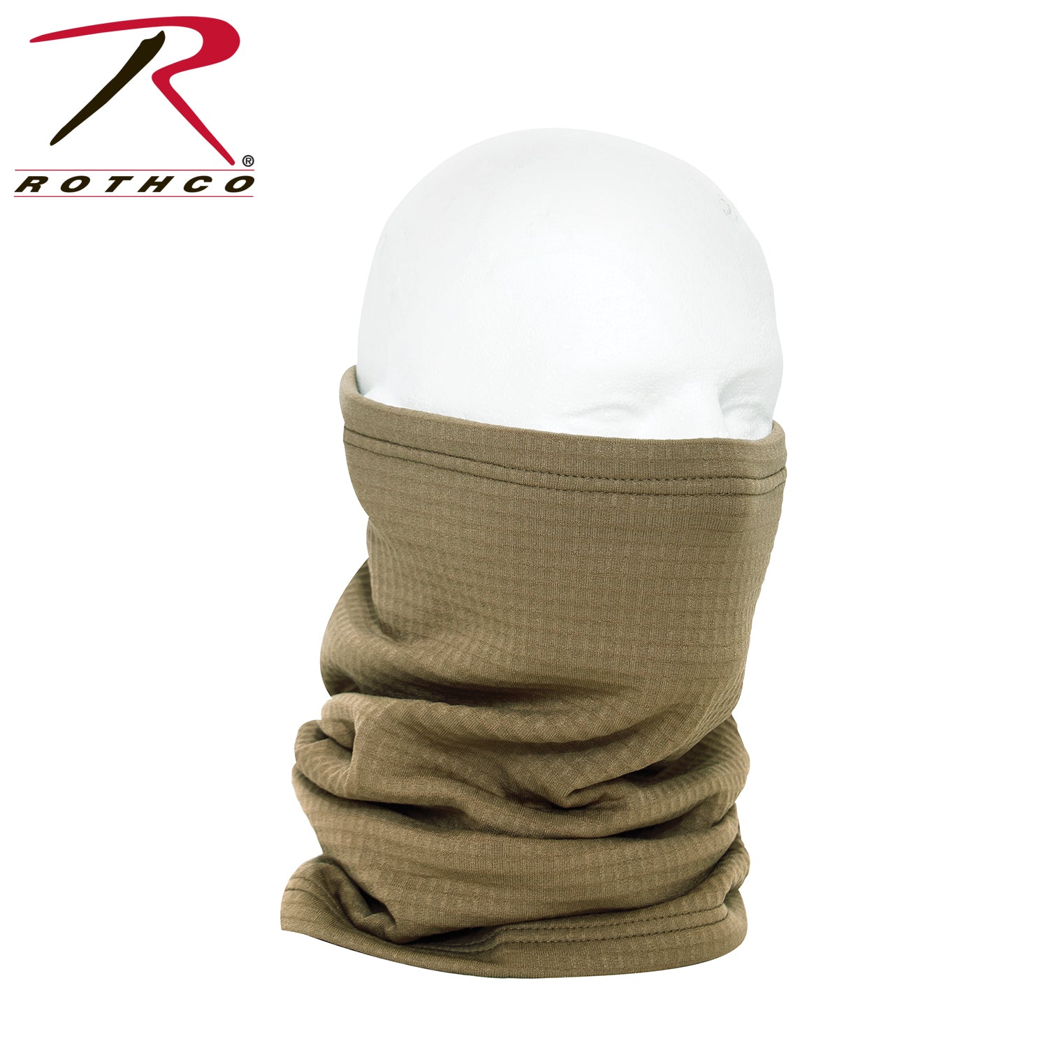 Rothco Grid Fleece Neck Gaiter Gen III Level 2 in Coyote Brown