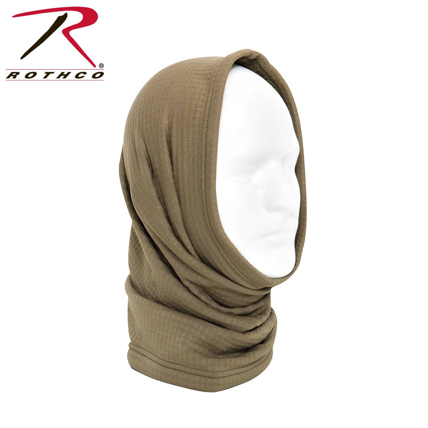 Rothco Grid Fleece Neck Gaiter Gen III Level 2 in Coyote Brown