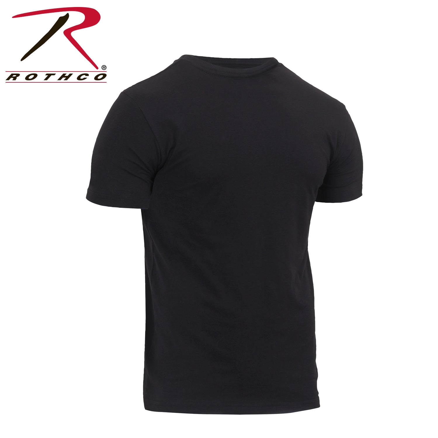 Rothco Athletic Fit Solid Color T-Shirt in Black, 2XL