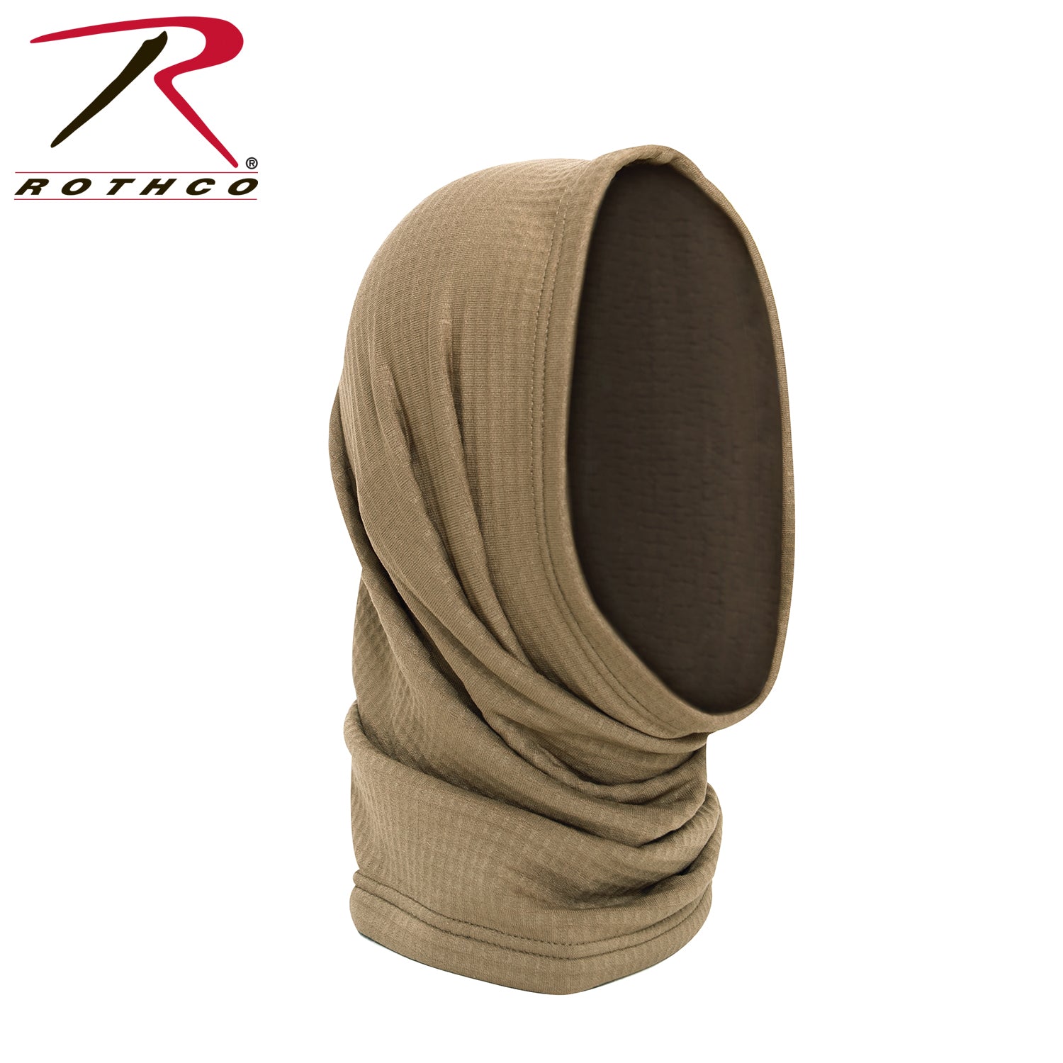 Rothco Grid Fleece Neck Gaiter Gen III Level 2 in Coyote Brown