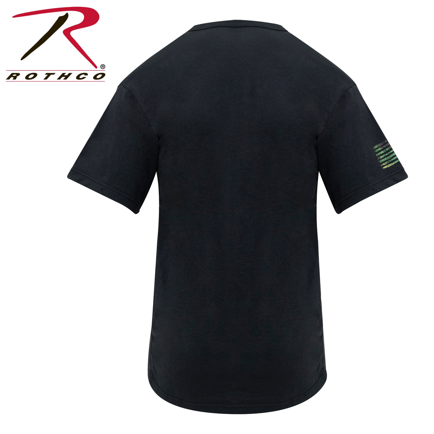 Rothco Distressed US Flag Athletic Fit T-Shirt in Camo, Size 2XL