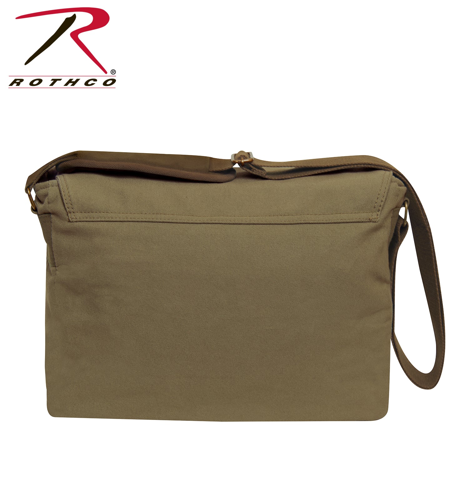 Rothco Deluxe Vintage Canvas Messenger Bag - Olive Drab