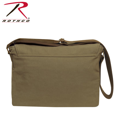 Rothco Deluxe Vintage Canvas Messenger Bag - Olive Drab