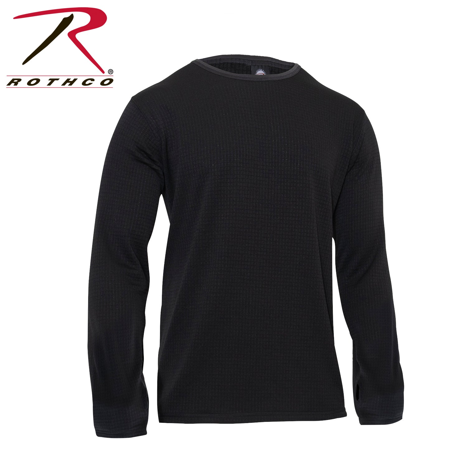 Rothco ECWCS Gen III Level II Underwear Crew Top in Black, Size 2XL