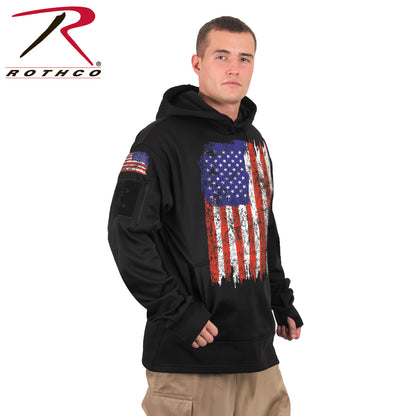Rothco Concealed Carry U.S. Flag Hoodie Size M in Red, White & Blue