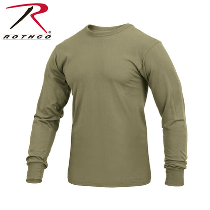 Rothco Long Sleeve Solid T-Shirt AR 670-1 Coyote Brown Size Medium