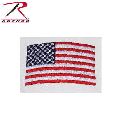 Rothco USA Flag Low Profile Cap in White with Embroidered American Flag and 'USA' Text