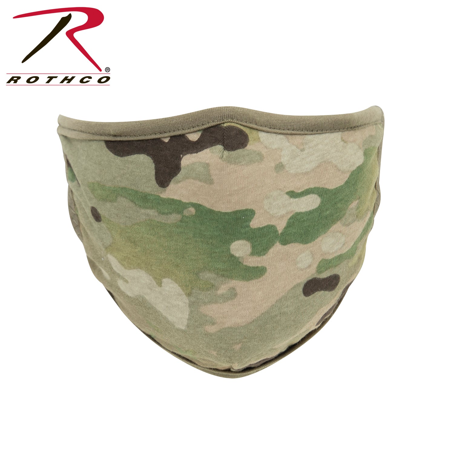 Rothco MultiCam Reusable 3-Layer Face Mask - Reversible MultiCam and Coyote Brown, Size L / XL