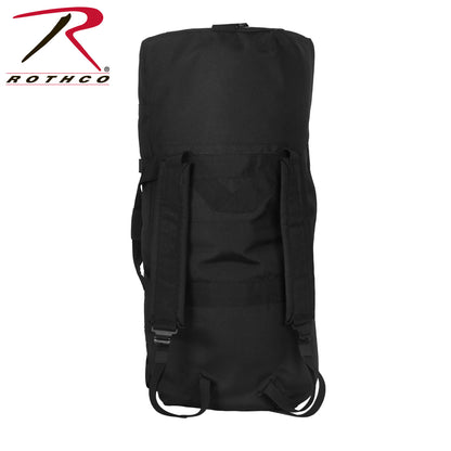 Rothco Enhanced Duffle Bag Black – 76L Heavy-Duty Gear Bag with Padded Shoulder Straps and Multiple Handles