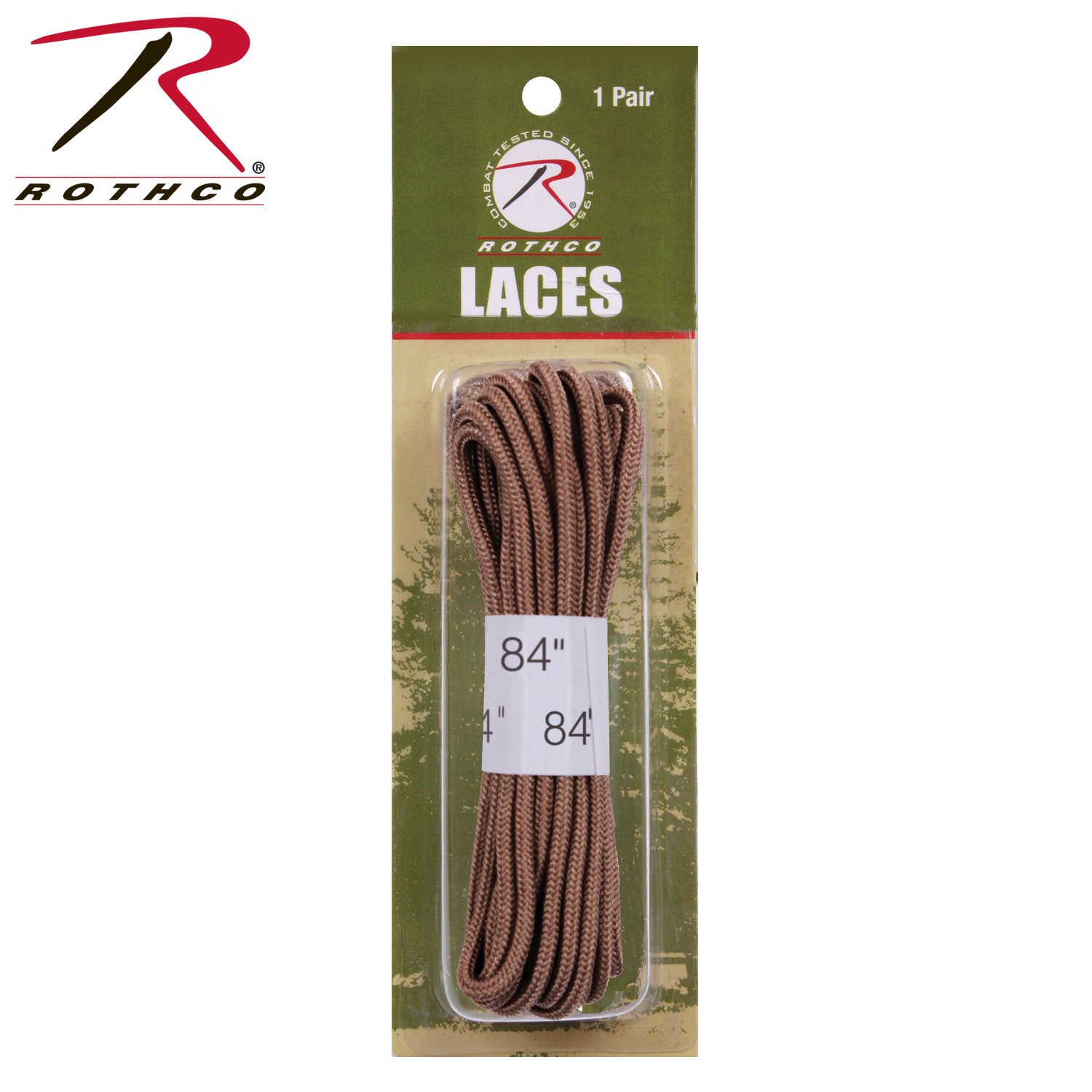 Rothco Boot Laces Coyote Brown 84 Inches – Durable Replacement Laces for Tactical Boots