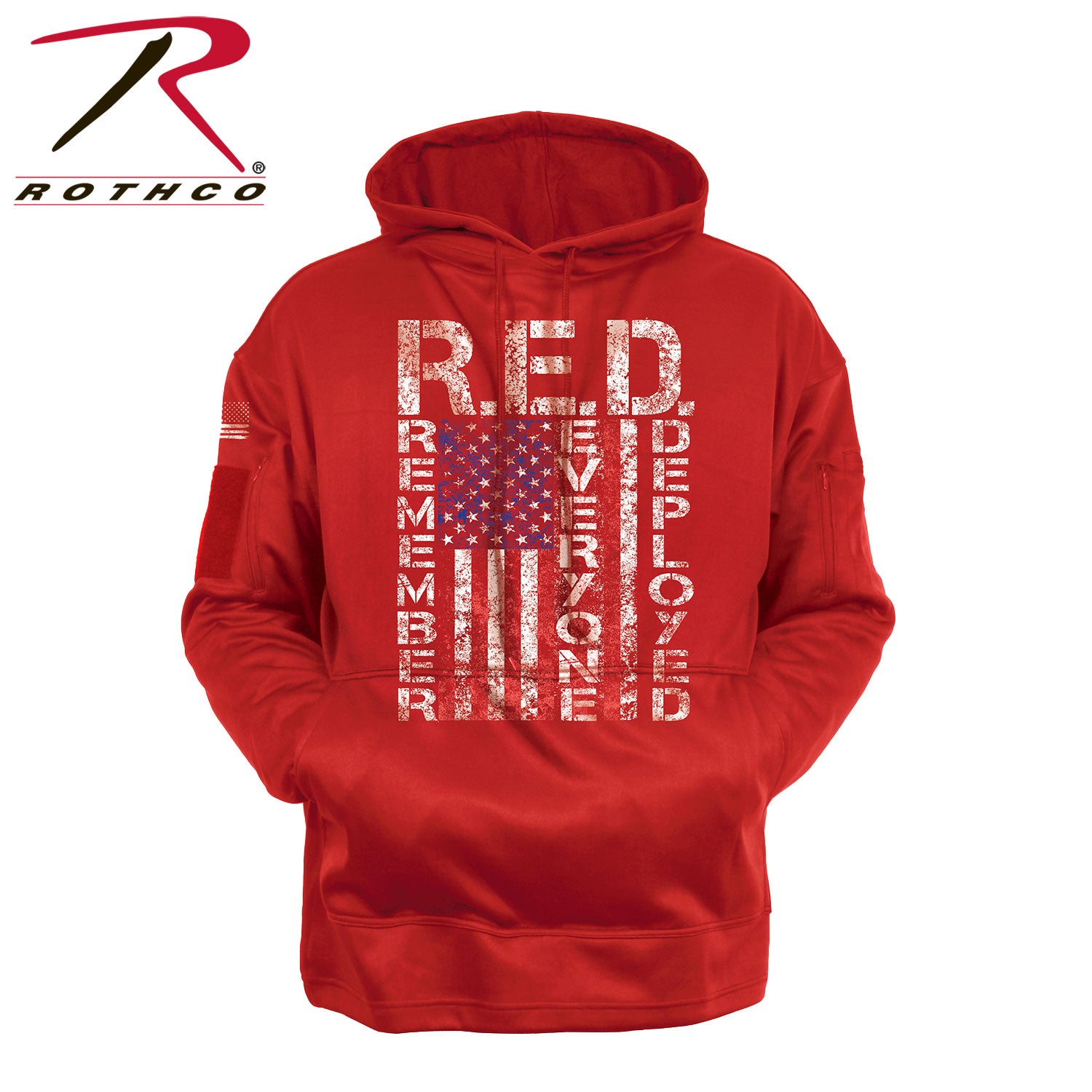 Rothco Concealed Carry R.E.D. Hoodie in Red, Size Medium