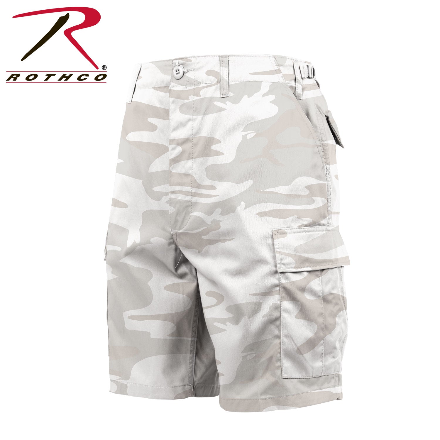 Rothco Camo BDU Shorts White Camo Size 2XL – Tactical Cargo Shorts for Men