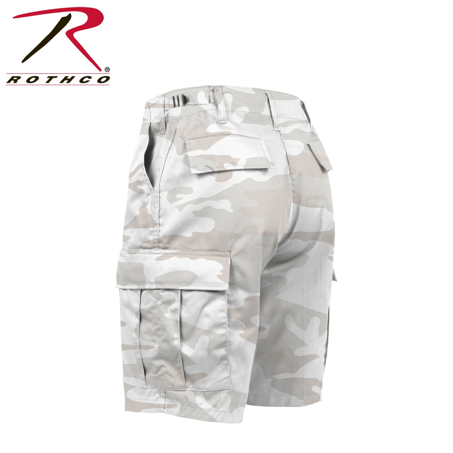 Rothco Camo BDU Shorts White Camo Size 2XL – Tactical Cargo Shorts for Men