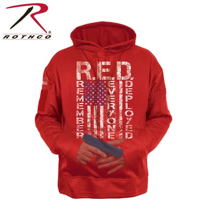 Rothco Concealed Carry R.E.D. Hoodie in Red, Size Large