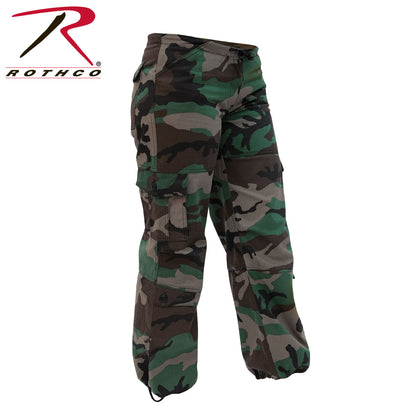 Rothco Women’s Unwashed Camo Paratrooper Fatigue Pants Size XS