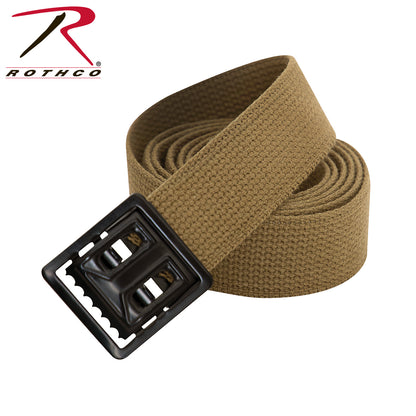 Rothco Military Web Belt with Open Face Buckle in Coyote Brown - Part Number 4292-COY