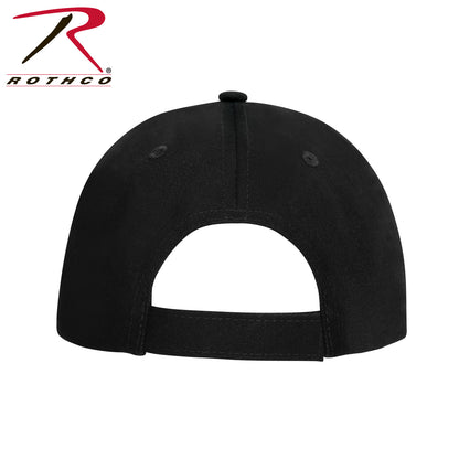 Rothco Hook & Loop U.S. Flag Low Profile Cap Black with Adjustable Closure